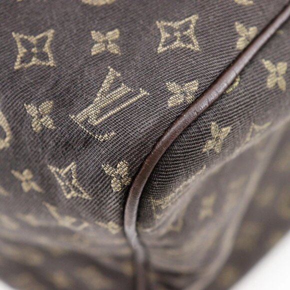 LOUIS VUITTON Speedy 30 Handbag M95224 Mini Boston Ebene Brown Monogram - Picture 11 of 13